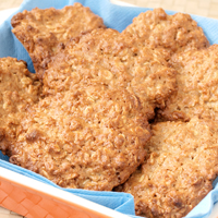 Biscuits a` lavoine et a` la noix de coco