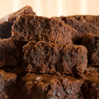 Triple chocolate brownies