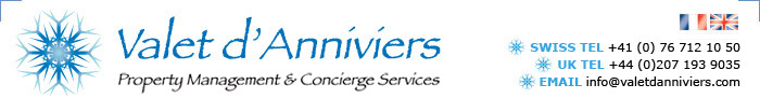 Valet d'Anniviers | Property Management & Concierge Services